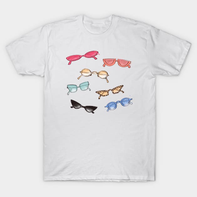 Sunglasses T-Shirt by Tyne Bobier Illustrations